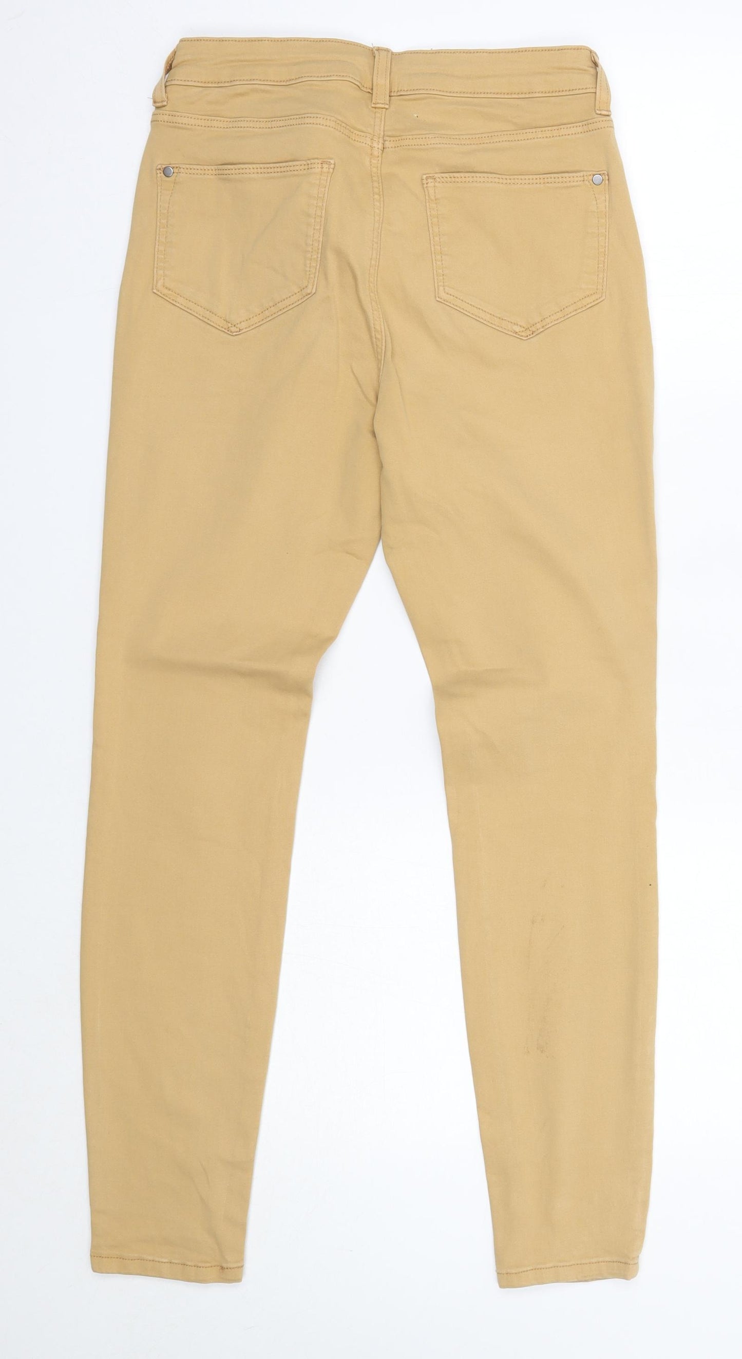 TU Womens Brown  Cotton Straight Jeans Size 10 L28 in Regular