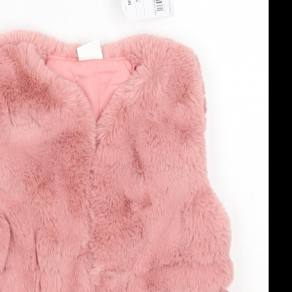 NEXT Baby Pink   Gilet Jacket Size 9-12 Months