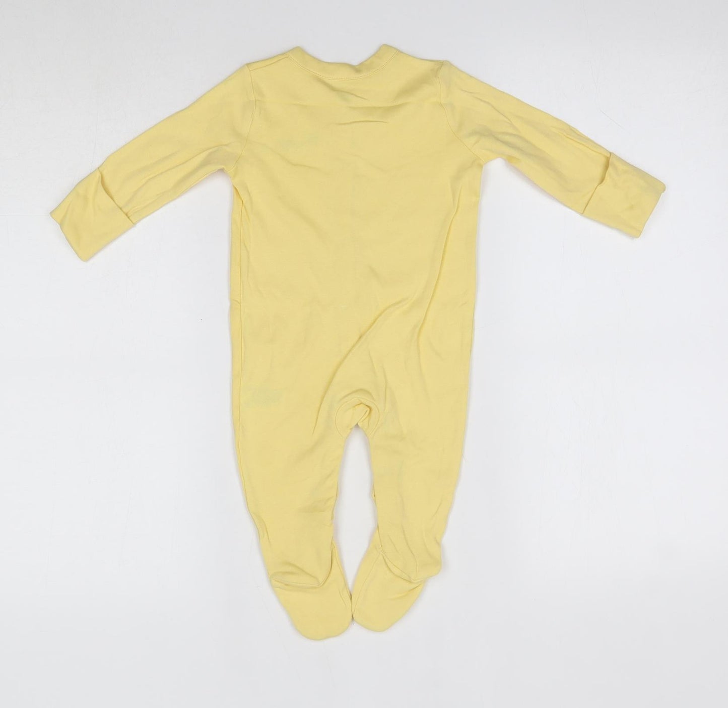 Mothercare Baby Yellow  100% Cotton Babygrow One-Piece Size 3-6 Months