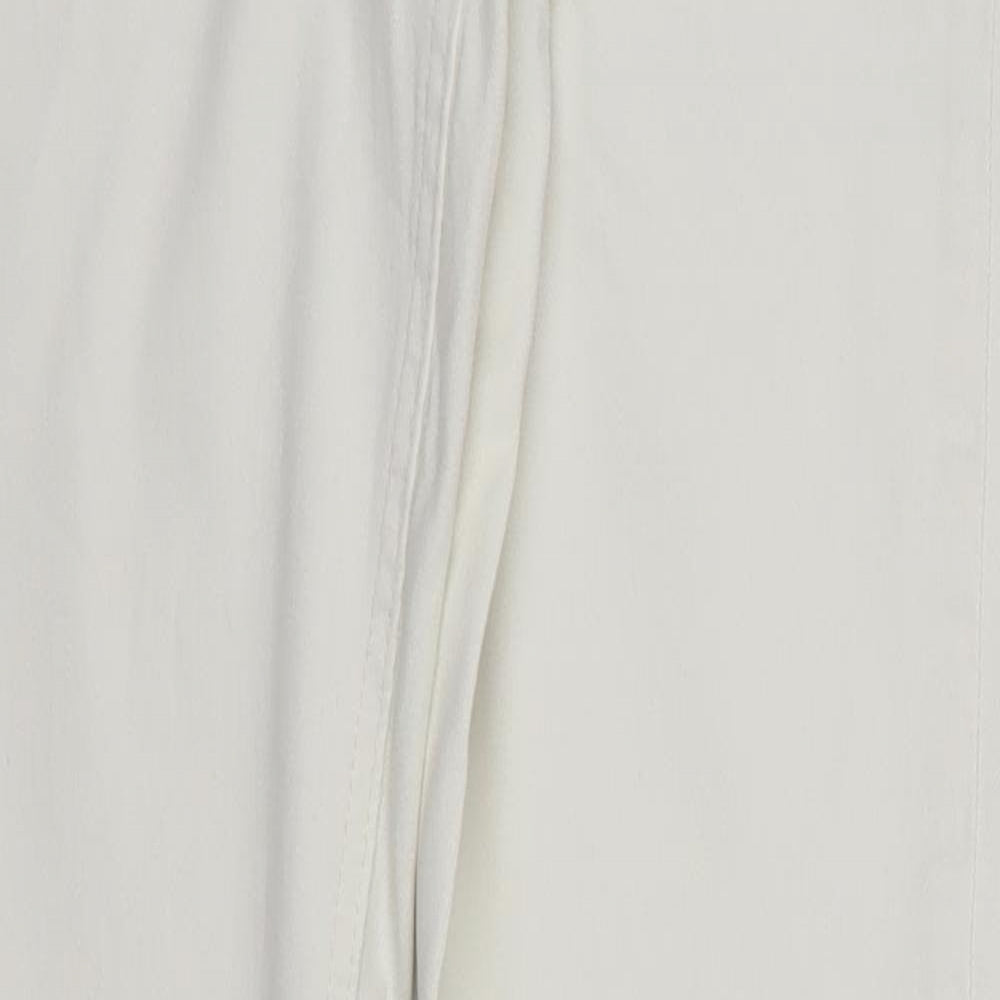 TU Womens Ivory  Cotton Skinny Jeans Size 10 L30 in Regular