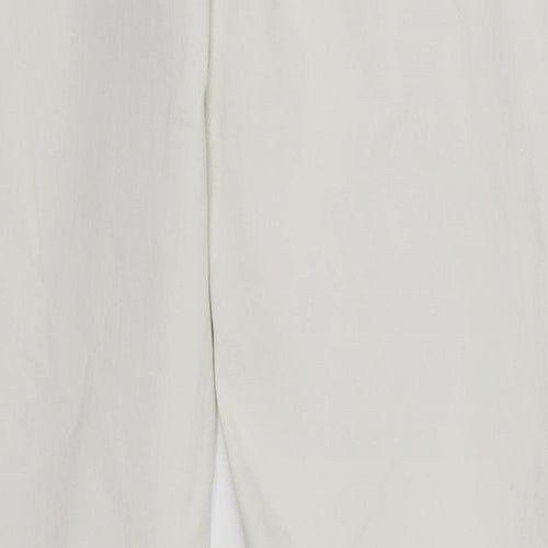 TU Womens Ivory  Cotton Skinny Jeans Size 10 L30 in Regular