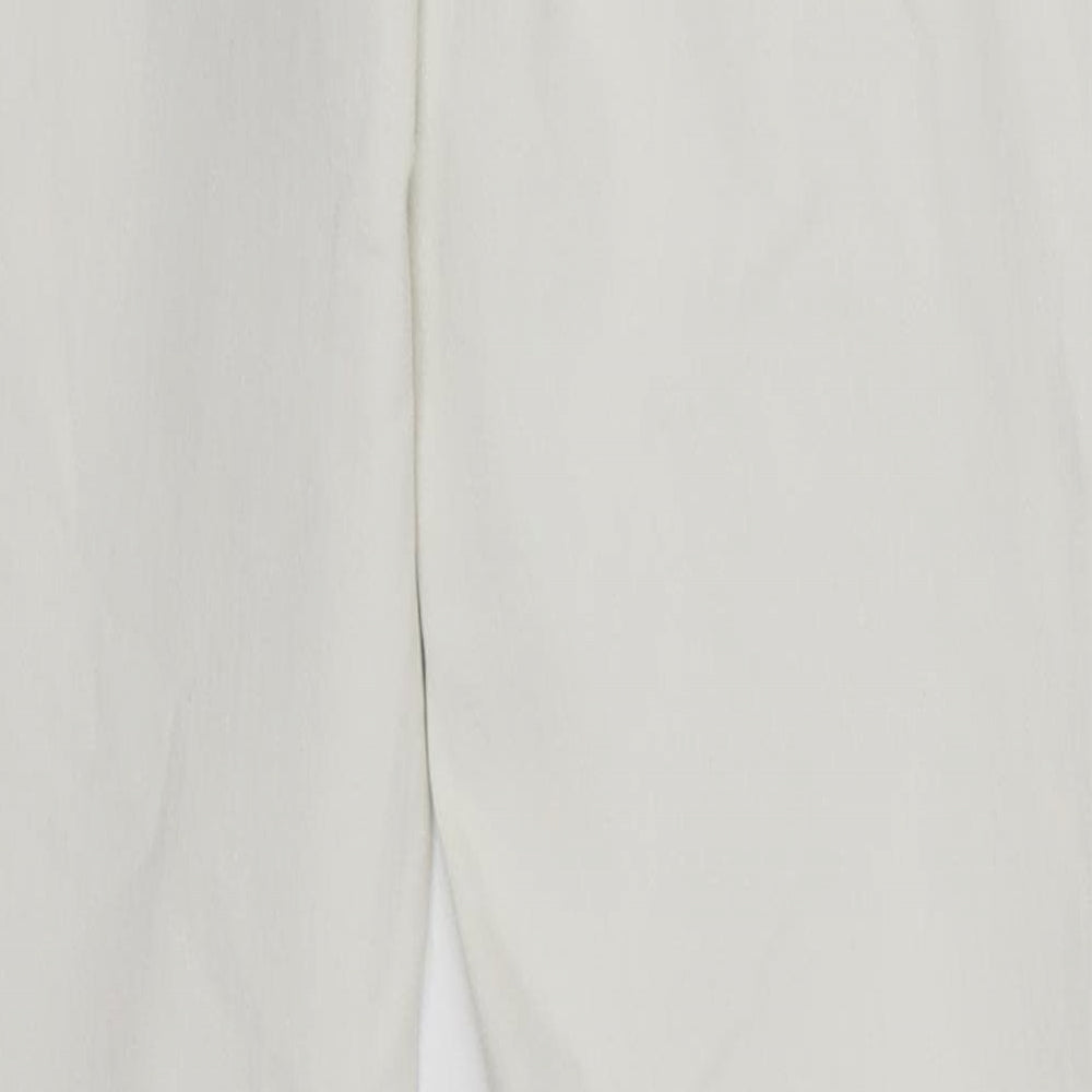 TU Womens Ivory  Cotton Skinny Jeans Size 10 L30 in Regular