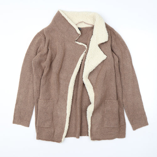 Primark Womens Brown   Jacket Coatigan Size M