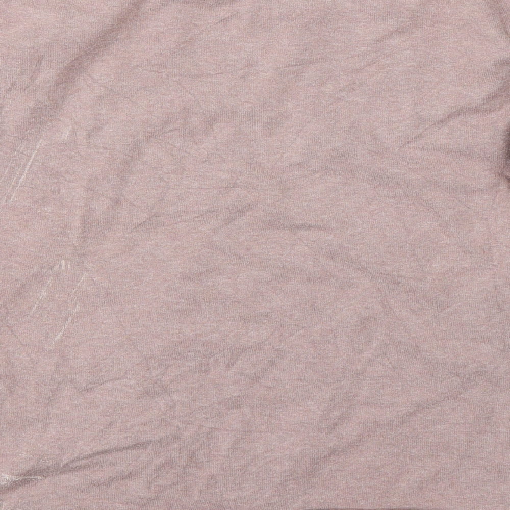 Monsoon Womens Pink Round Neck  Cotton Pullover Jumper Size 12