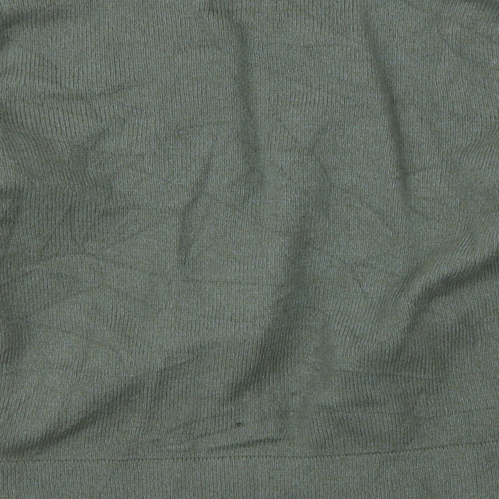 Jigsaw Womens Green Round Neck  Wool Pullover Jumper Size L