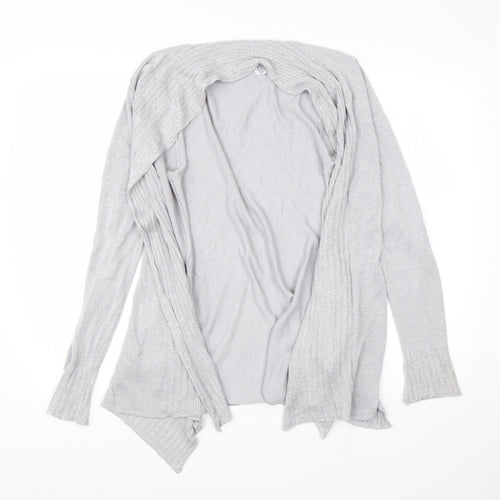 Belldini Womens Grey Round Neck  Viscose Cardigan Jumper Size S
