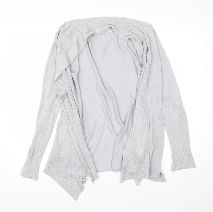 Belldini Womens Grey Round Neck Viscose Cardigan Jumper Size S