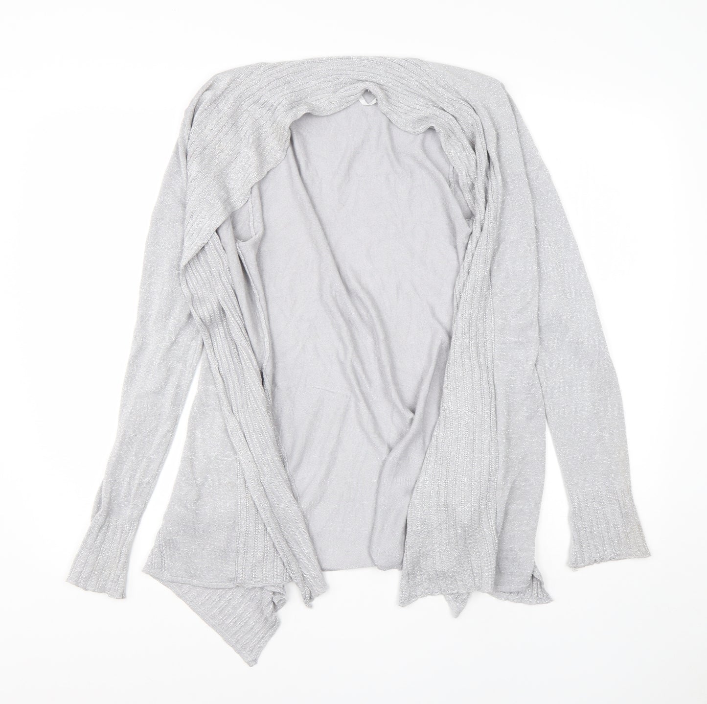 Belldini Womens Grey Round Neck  Viscose Cardigan Jumper Size S