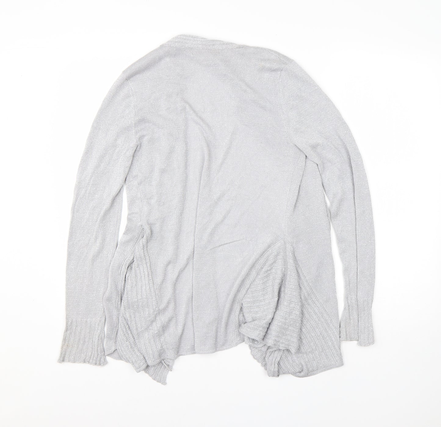 Belldini Womens Grey Round Neck  Viscose Cardigan Jumper Size S