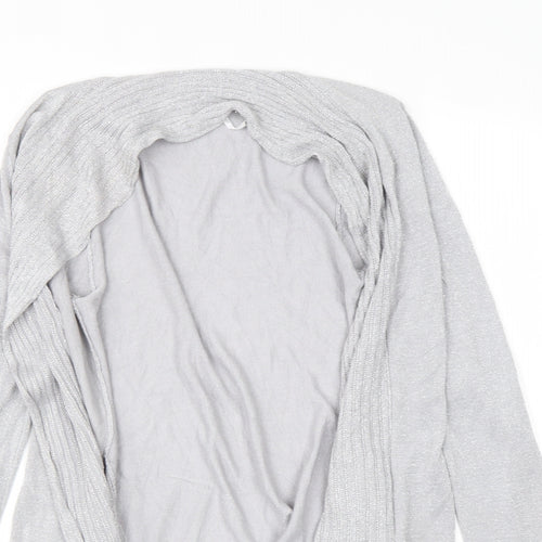 Belldini Womens Grey Round Neck  Viscose Cardigan Jumper Size S