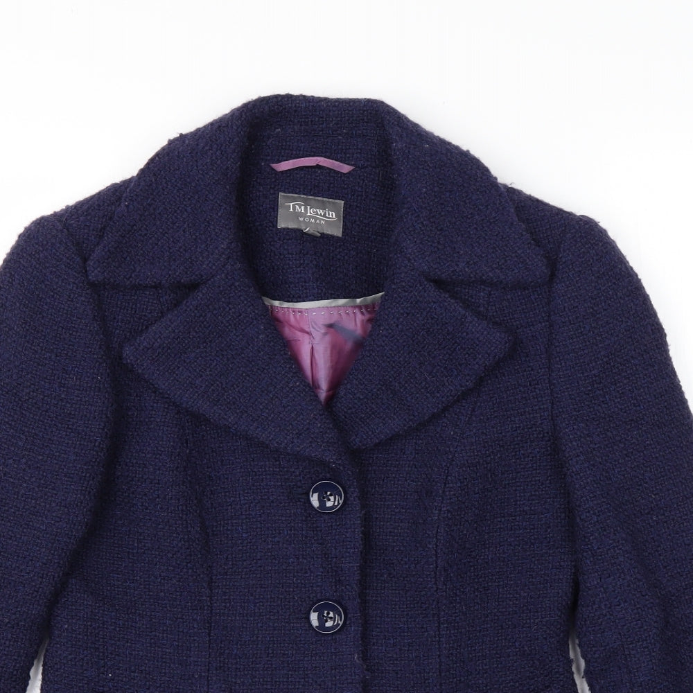 TM Lewin Womens Blue   Jacket Coat Size 8