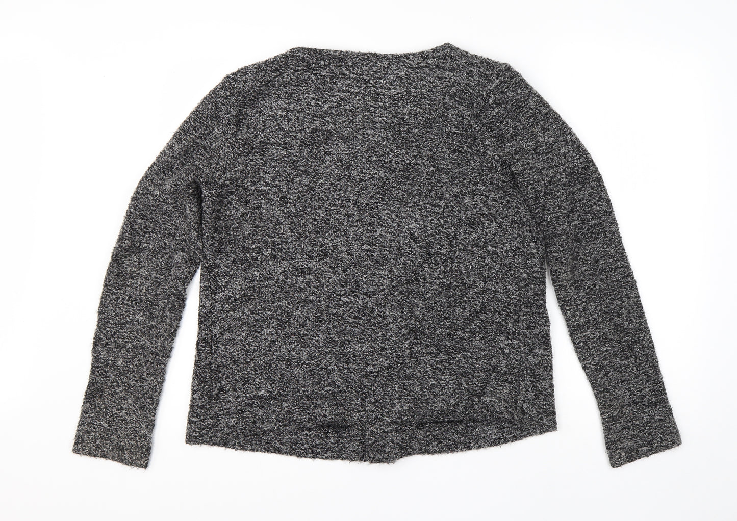 NEXT Womens Black Round Neck  Acrylic Cardigan Jumper Size 12