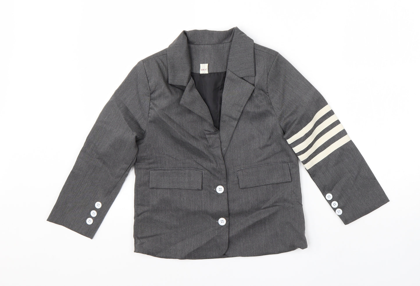 Man To Be Boys Grey   Jacket Blazer Size 8-9 Years