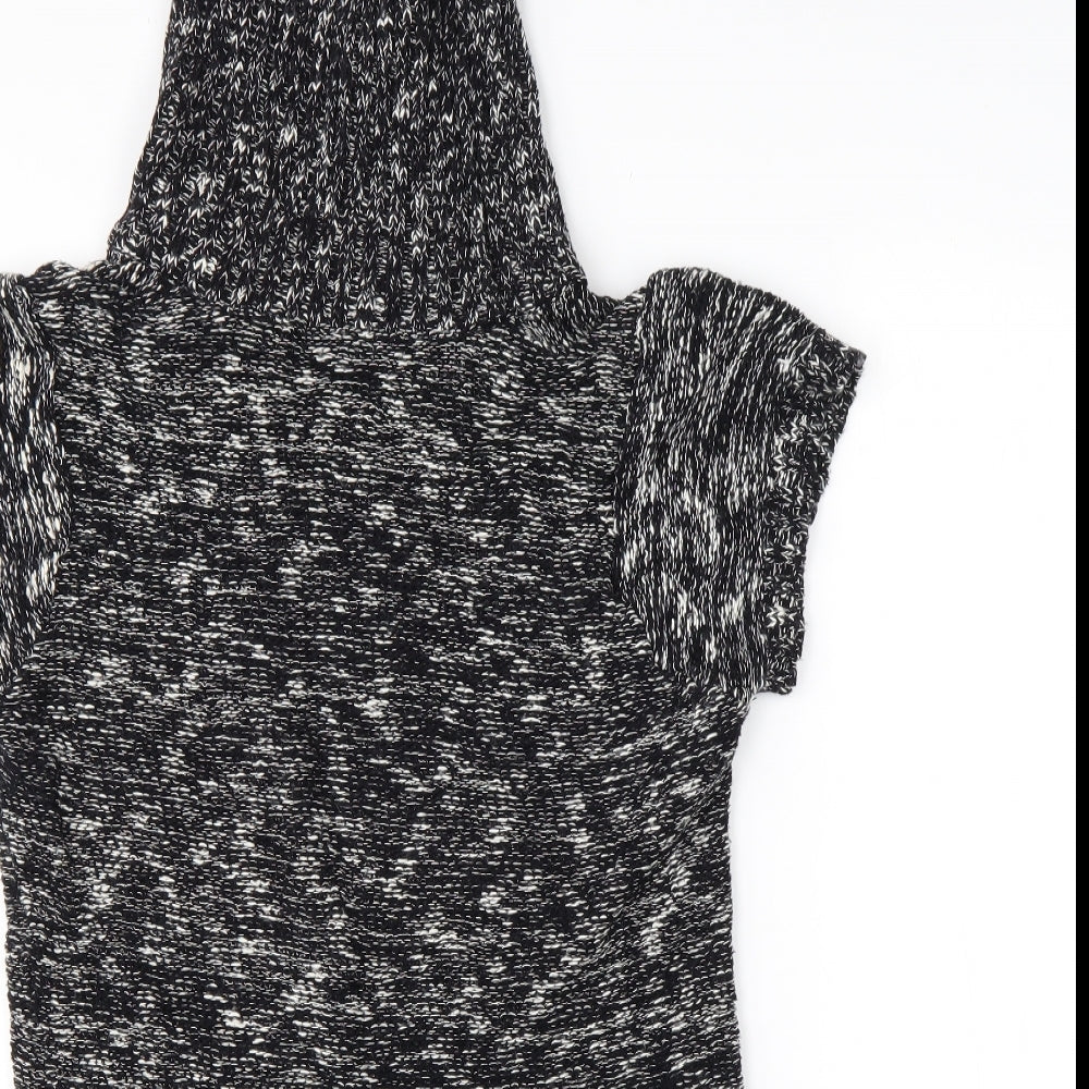 Papaya Womens Blue Cowl Neck  Cotton Pullover Jumper Size 16