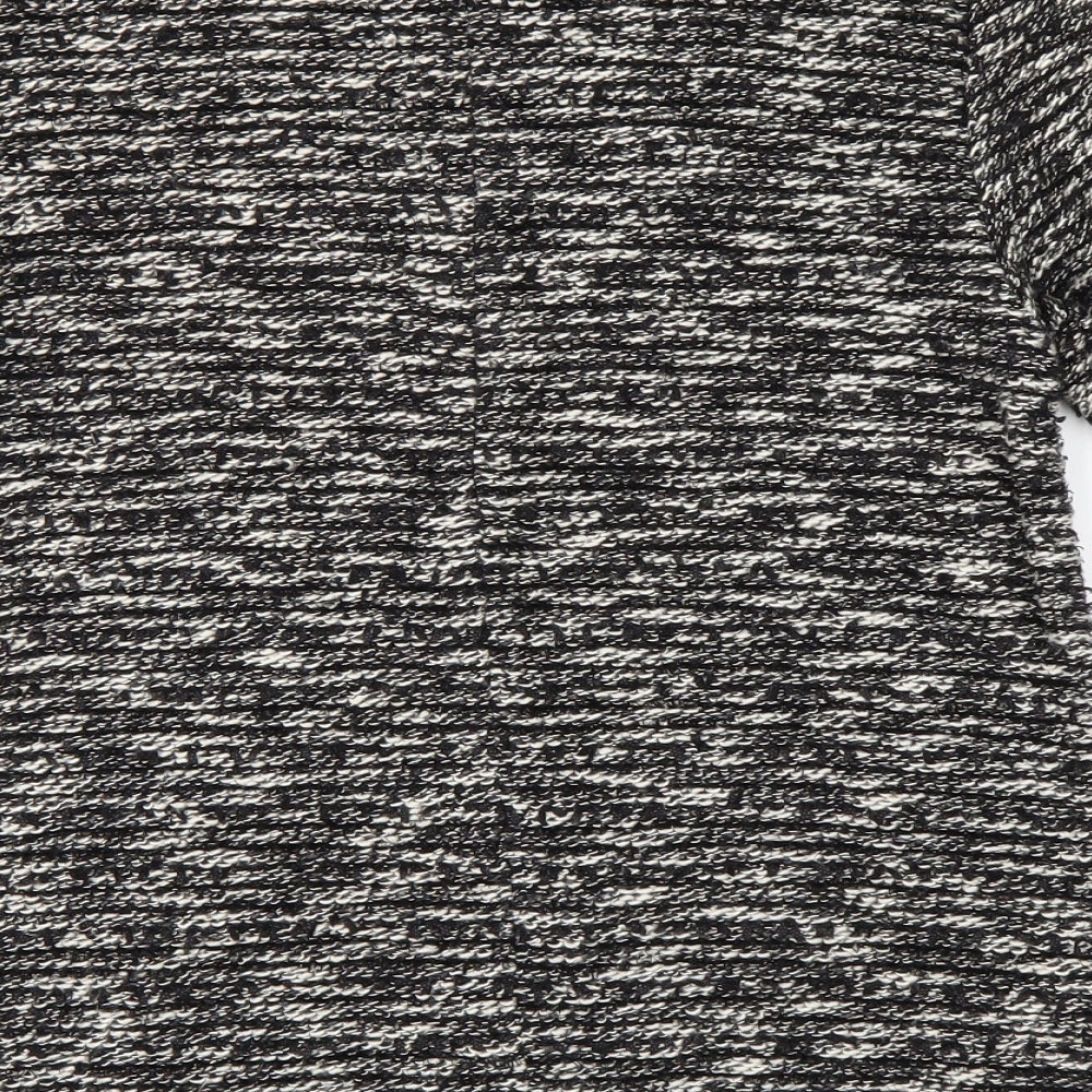 Zara Womens Black Round Neck  Polyester Pullover Jumper Size XS