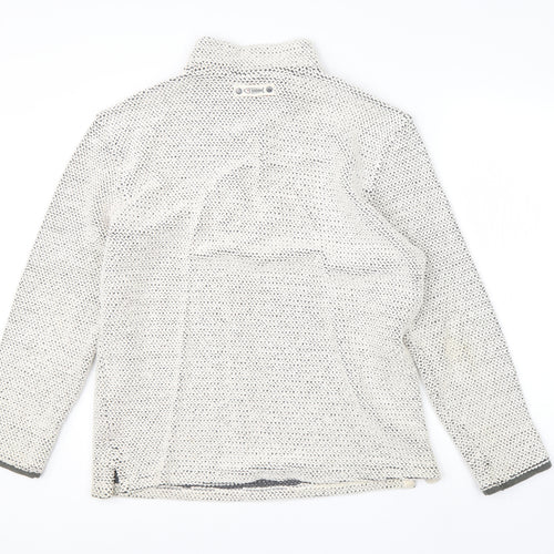 Weird Fish Mens Beige High Neck  Cotton Pullover Jumper Size M
