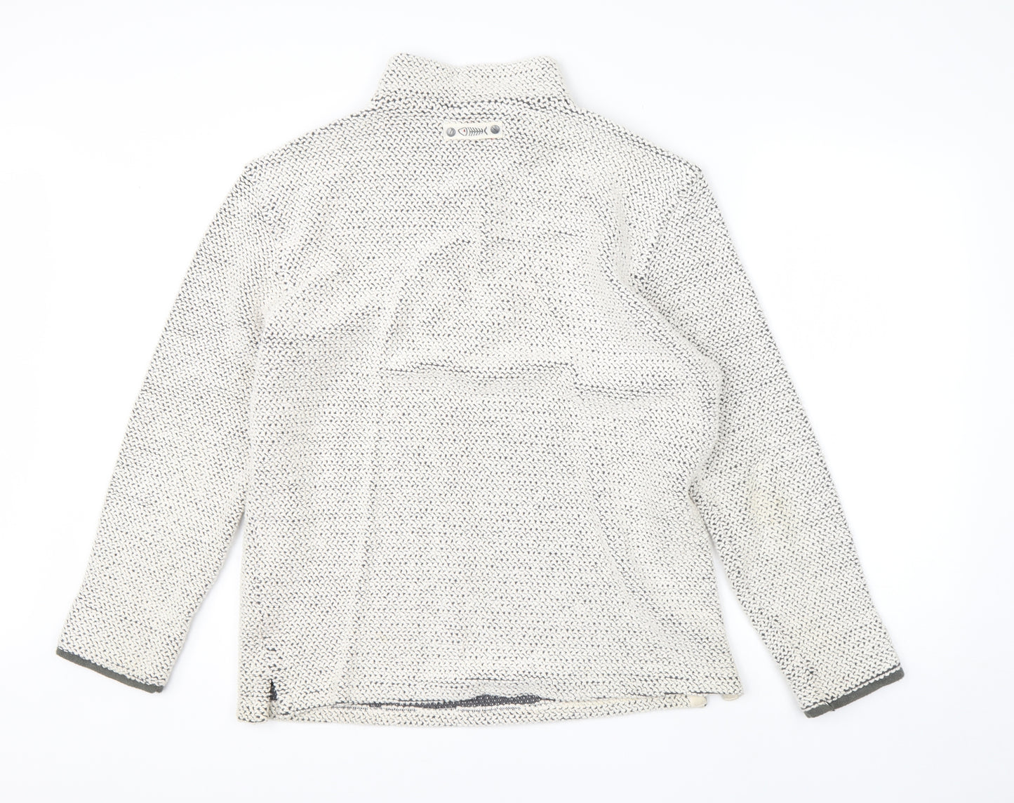 Weird Fish Mens Beige High Neck  Cotton Pullover Jumper Size M