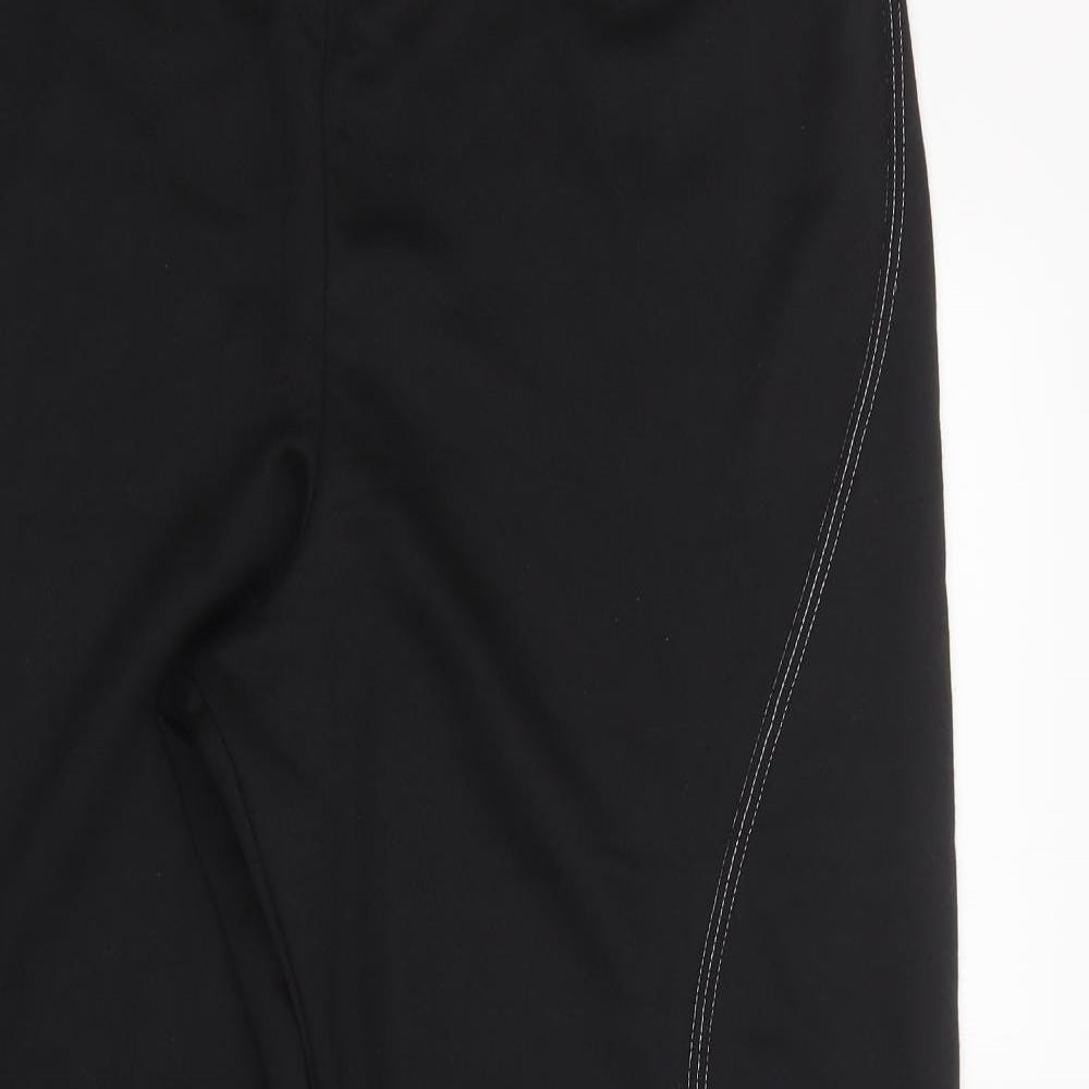 Boohoo Womens Black  Polyester Jogger Leggings Size 24 L29 in