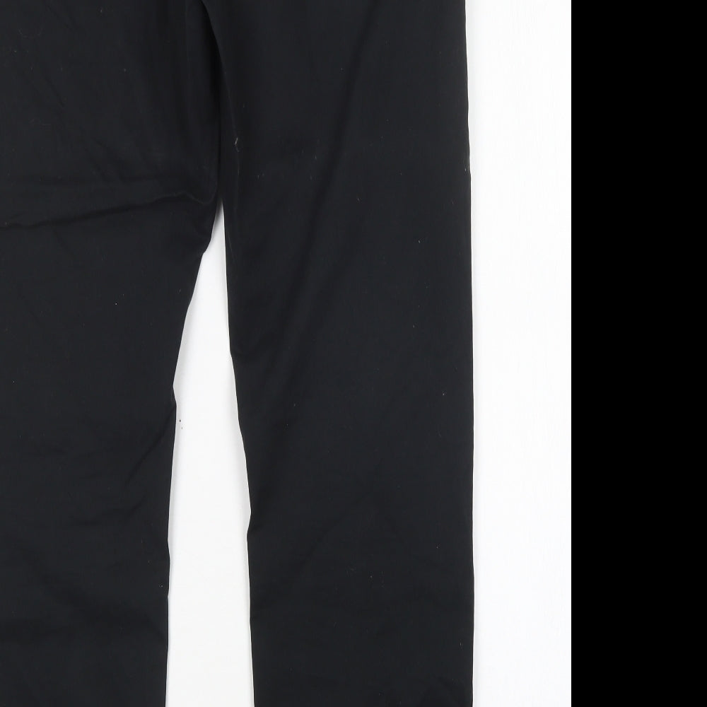 Easy Mens Black  Cotton Chino Trousers Size 34 L30 in Regular