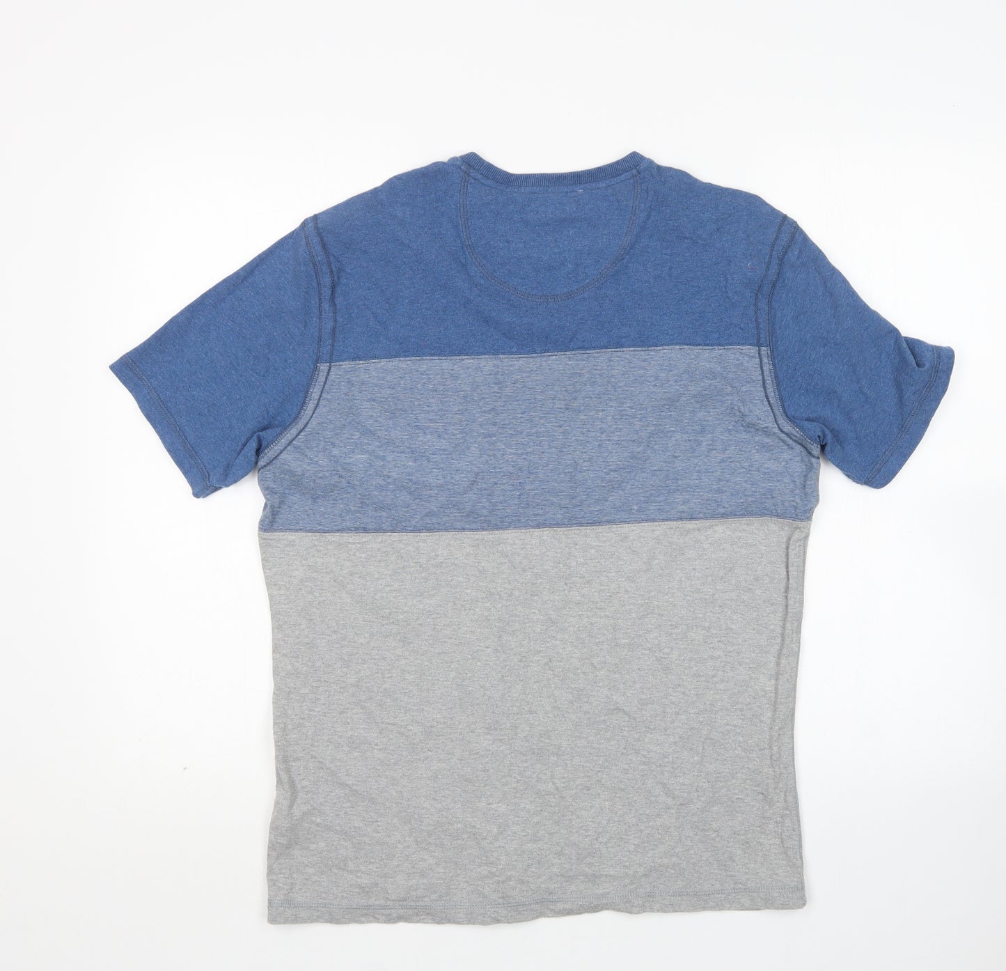 M&S Mens Multicoloured  Cotton  T-Shirt Size M Round Neck