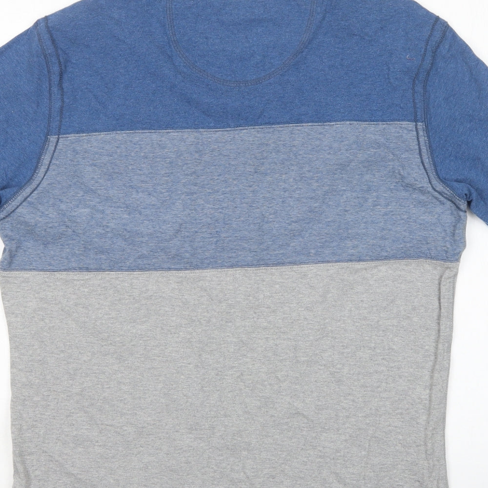 M&S Mens Multicoloured  Cotton  T-Shirt Size M Round Neck