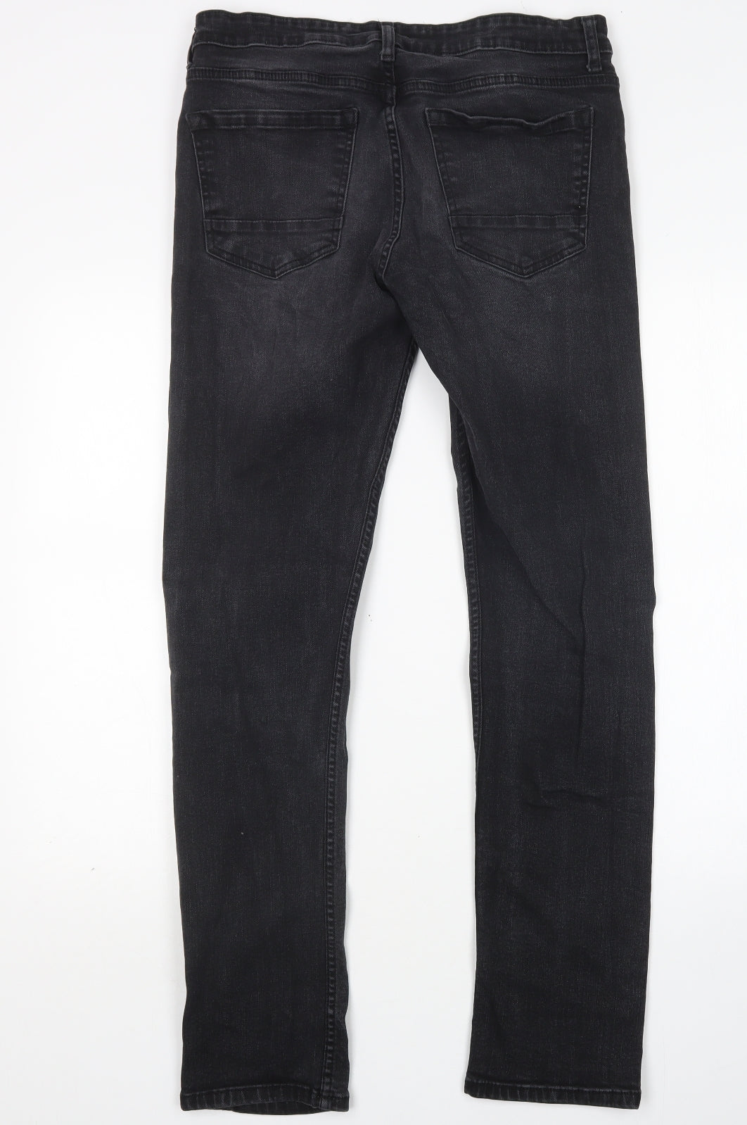 Burton Mens Black  Cotton Skinny Jeans Size 32 L32 in Regular