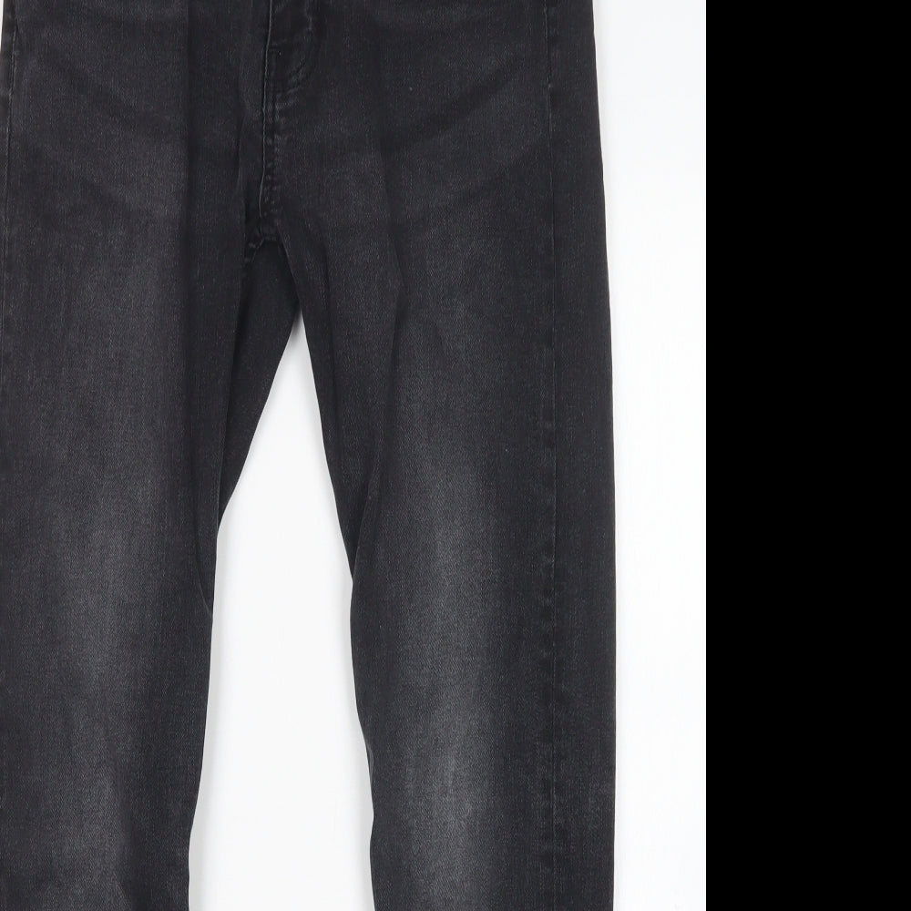 Burton Mens Black  Cotton Skinny Jeans Size 32 L32 in Regular