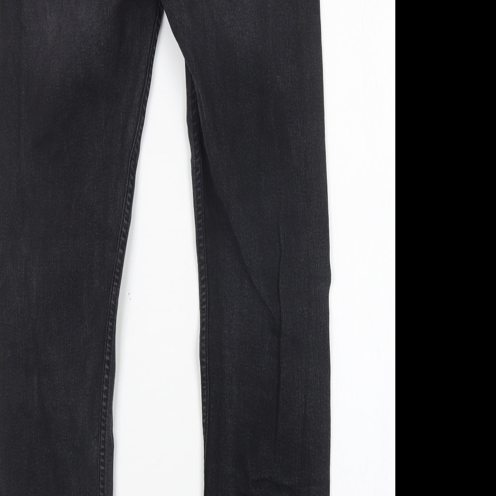 Burton Mens Black  Cotton Skinny Jeans Size 32 L32 in Regular