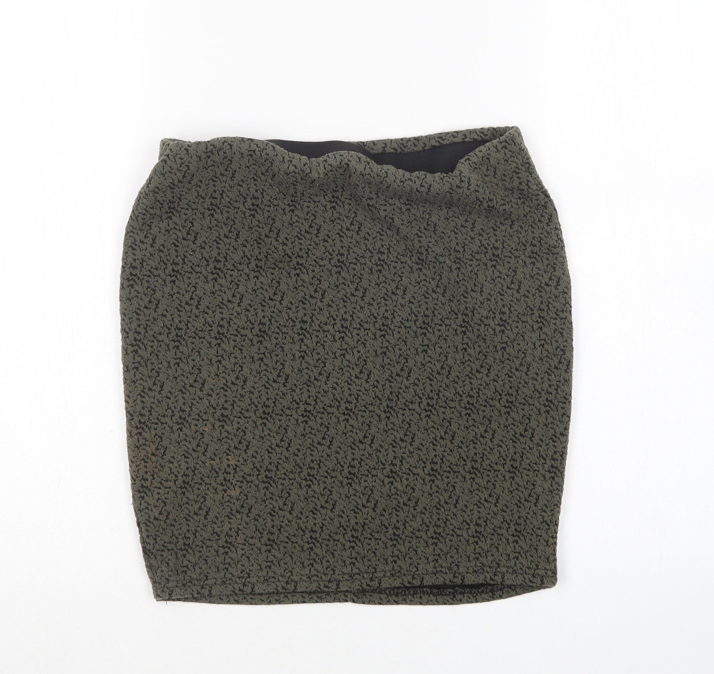 Primark Womens Green  Cotton Mini Skirt Size 8