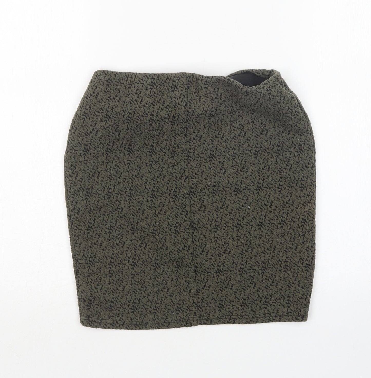 Primark Womens Green  Cotton Mini Skirt Size 8