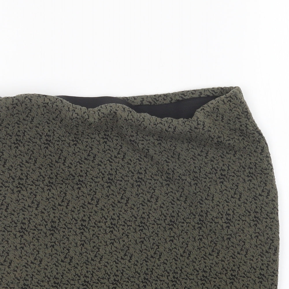 Primark Womens Green  Cotton Mini Skirt Size 8