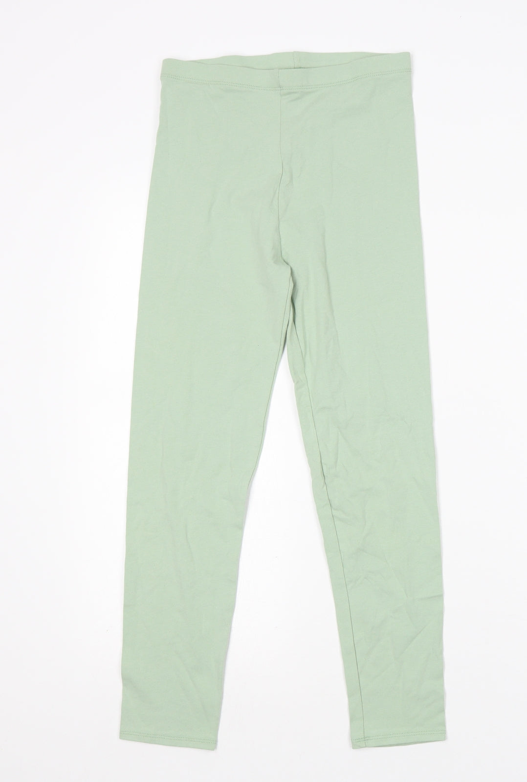 George Girls Green  Cotton Sweatpants Trousers Size 12-13 Years  Regular  - Leggings