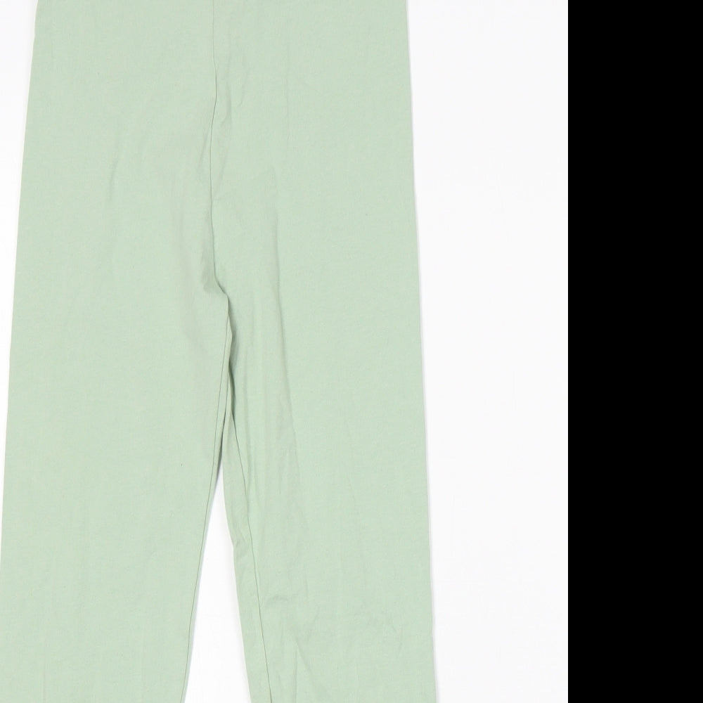 George Girls Green  Cotton Sweatpants Trousers Size 12-13 Years  Regular  - Leggings