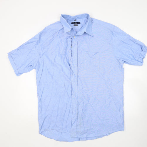 Ben Sherman Mens Blue  Cotton  Button-Up Size 2XL Collared