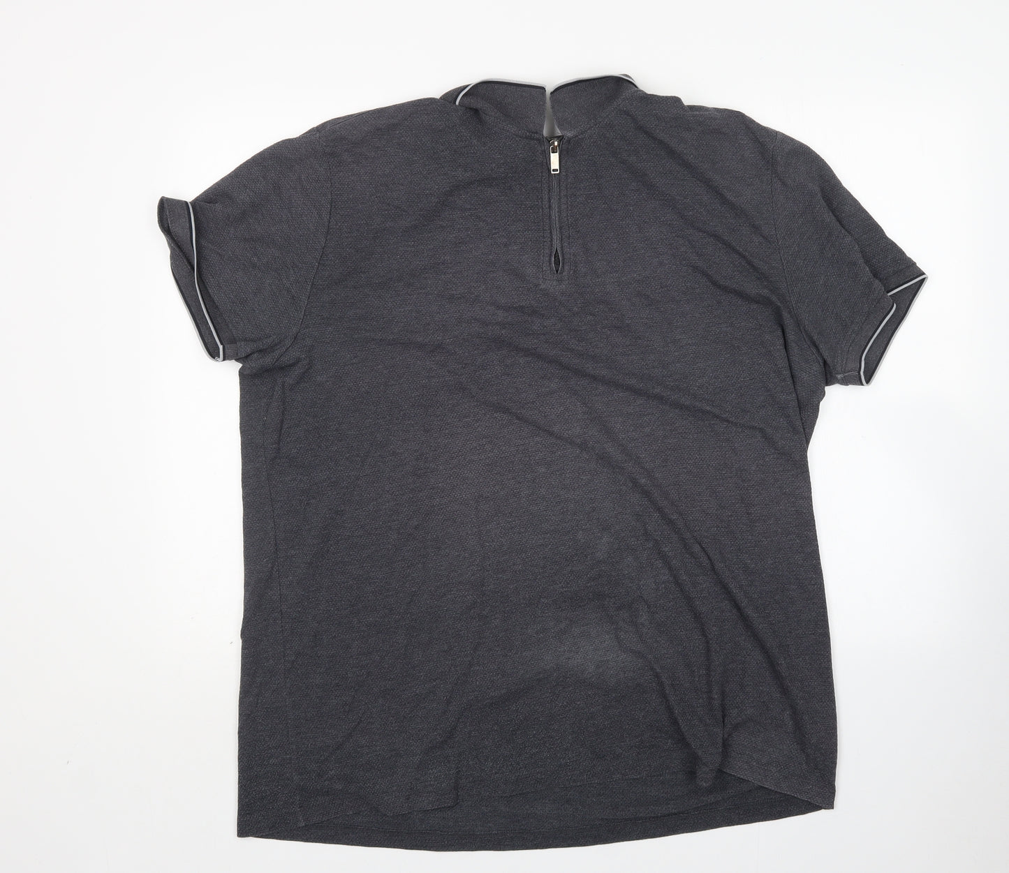 Matalan Mens Grey  Cotton  Polo Size 3XL Collared