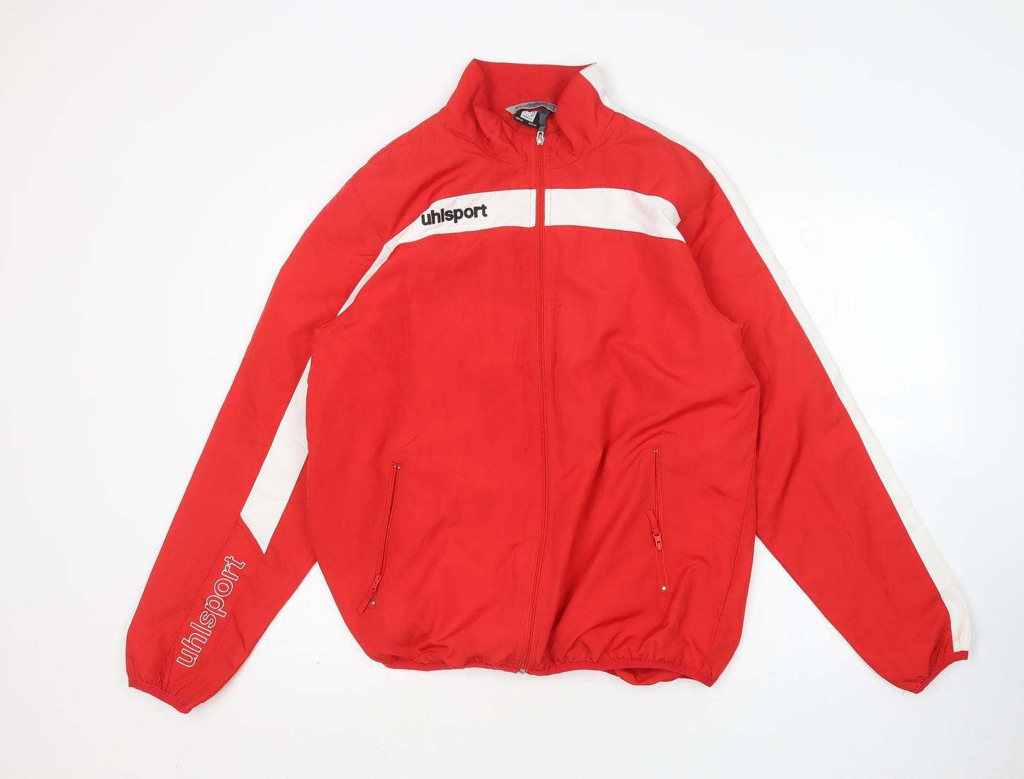 Uhlsport Mens Red   Windbreaker Jacket Size M