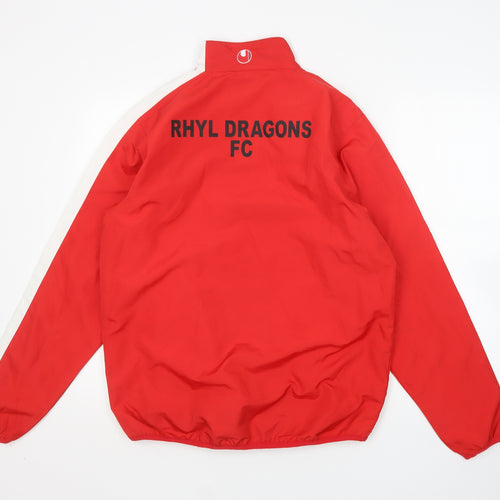 Uhlsport Mens Red   Windbreaker Jacket Size M