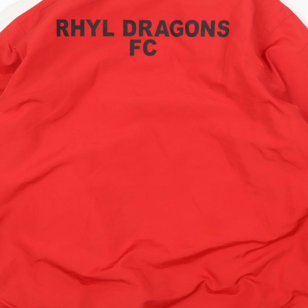 Uhlsport Mens Red   Windbreaker Jacket Size M