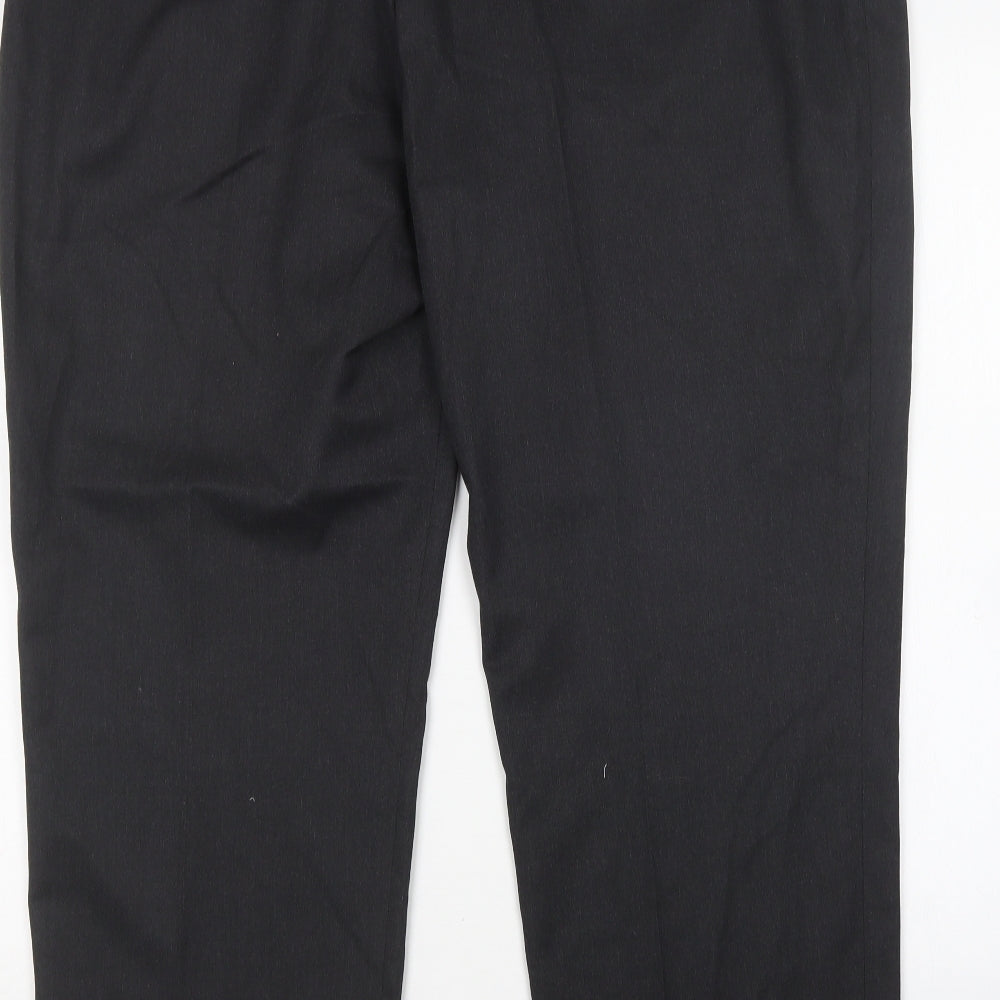 George Mens Grey  Polyester Trousers  Size 44 L29 in Regular