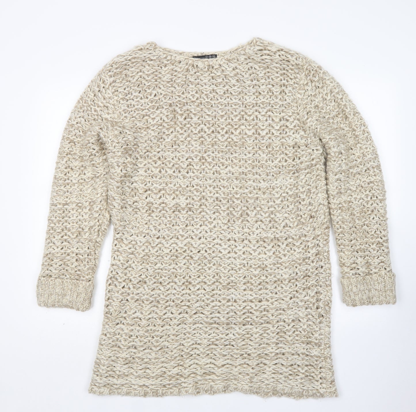 Atmosphere Womens Beige   Jumper Dress  Size 12  Round Neck
