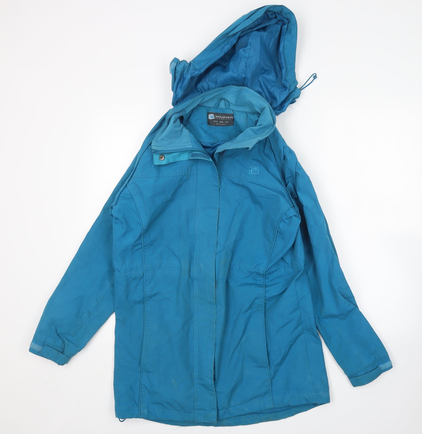 Mountain Essentials   Womens Green   Rain Coat Coat Size 12