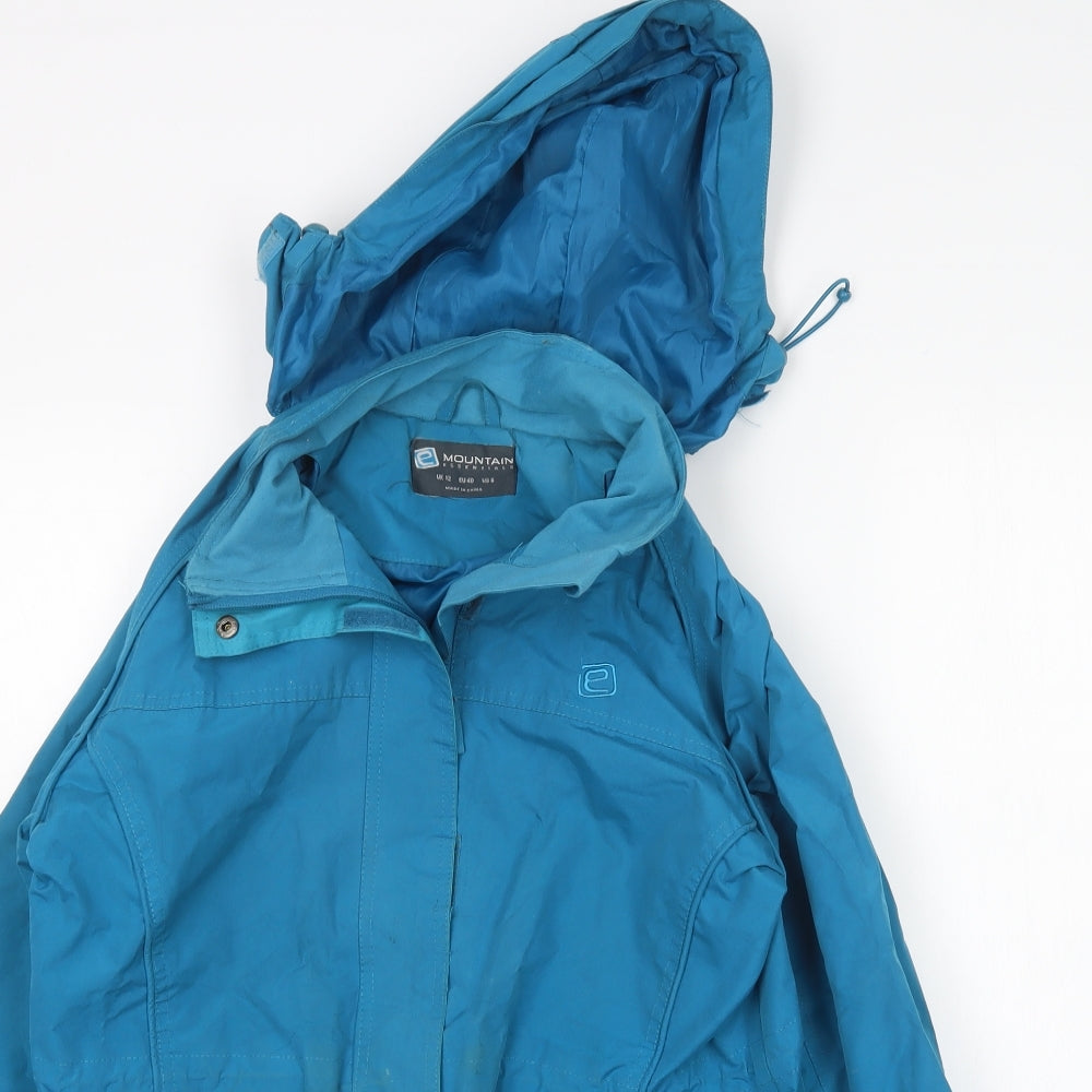 Mountain Essentials   Womens Green   Rain Coat Coat Size 12