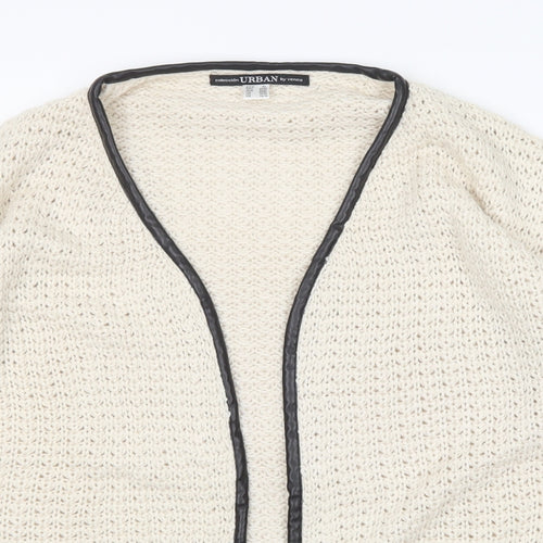 Venca Womens Beige V-Neck  Acrylic Cardigan Jumper Size 18