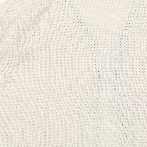 Venca Womens Beige V-Neck  Acrylic Cardigan Jumper Size 18