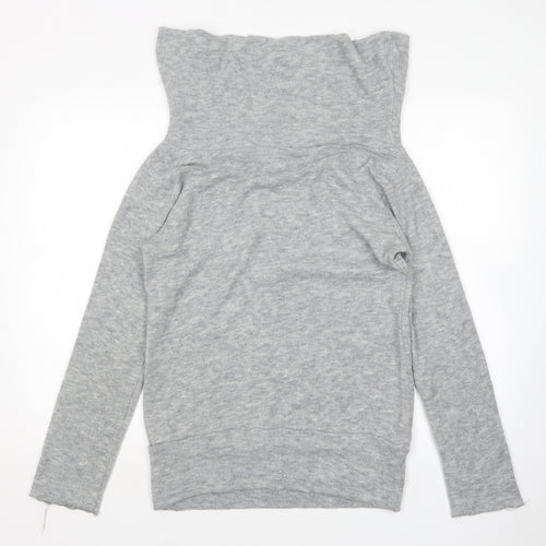 Preownr Womens Grey Roll Neck   Pullover Jumper Size XL