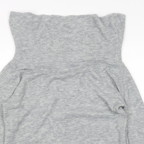 Preownr Womens Grey Roll Neck   Pullover Jumper Size XL