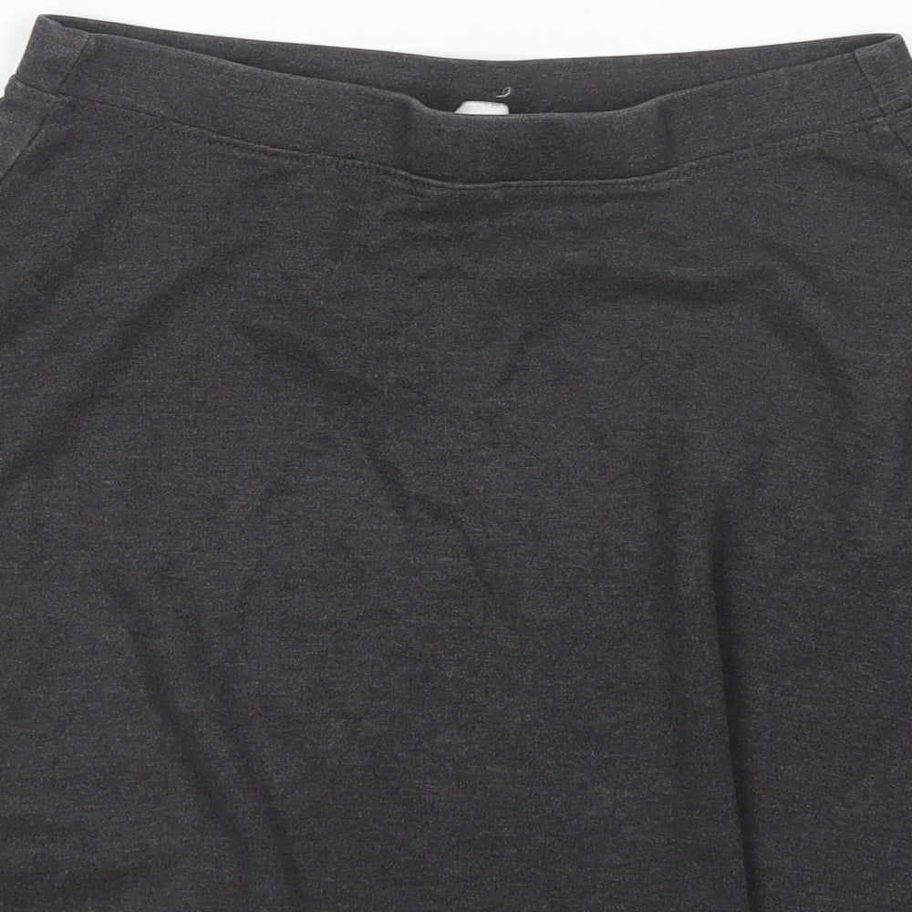 TU Girls Grey  Polyester A-Line Skirt Size 12 Years  Regular  - School wear