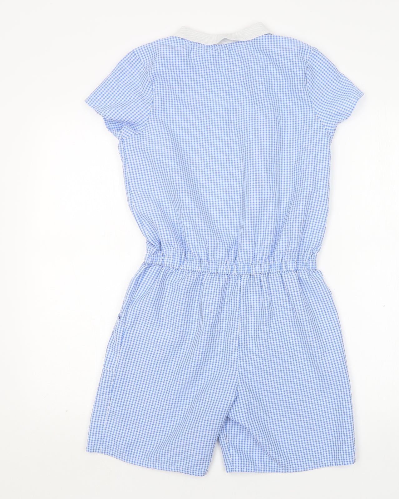George Girls Multicoloured Check Polyester Playsuit One-Piece Size 12-13 Years