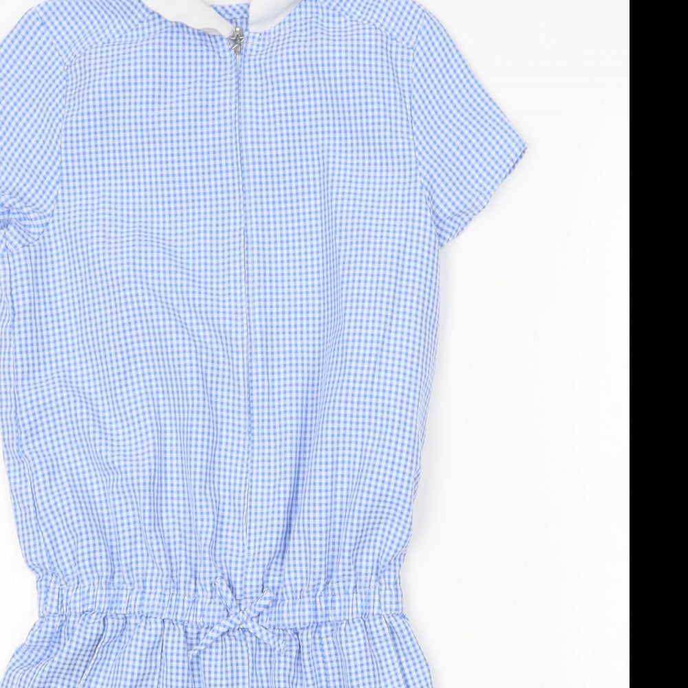 George Girls Multicoloured Check Polyester Playsuit One-Piece Size 12-13 Years