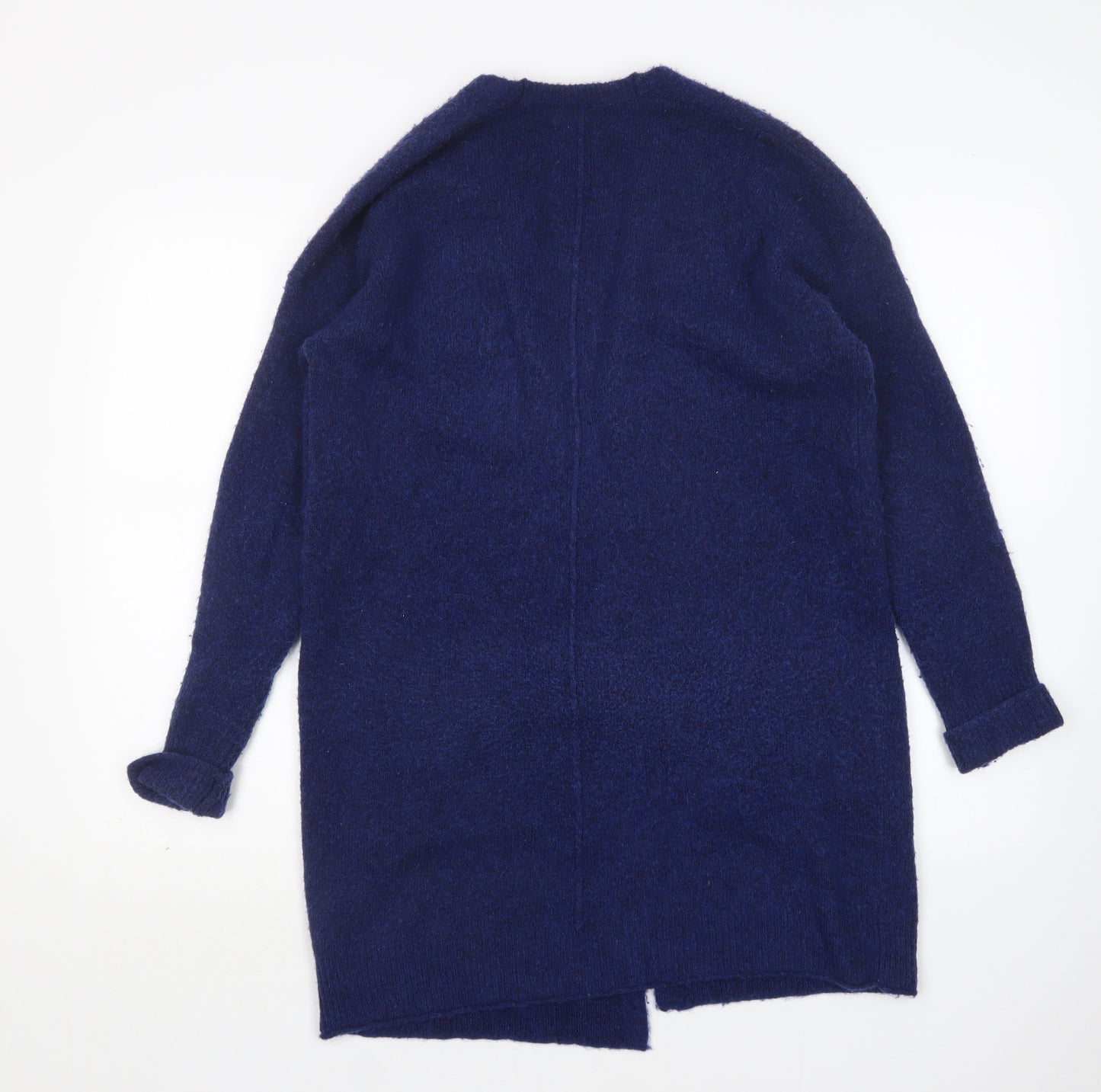 White Stuff Womens Blue V-Neck  Acrylic Cardigan Jumper Size 10